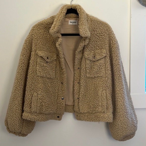 Cream Teddy Bear Sherpa Jacket - Picture 1 of 1